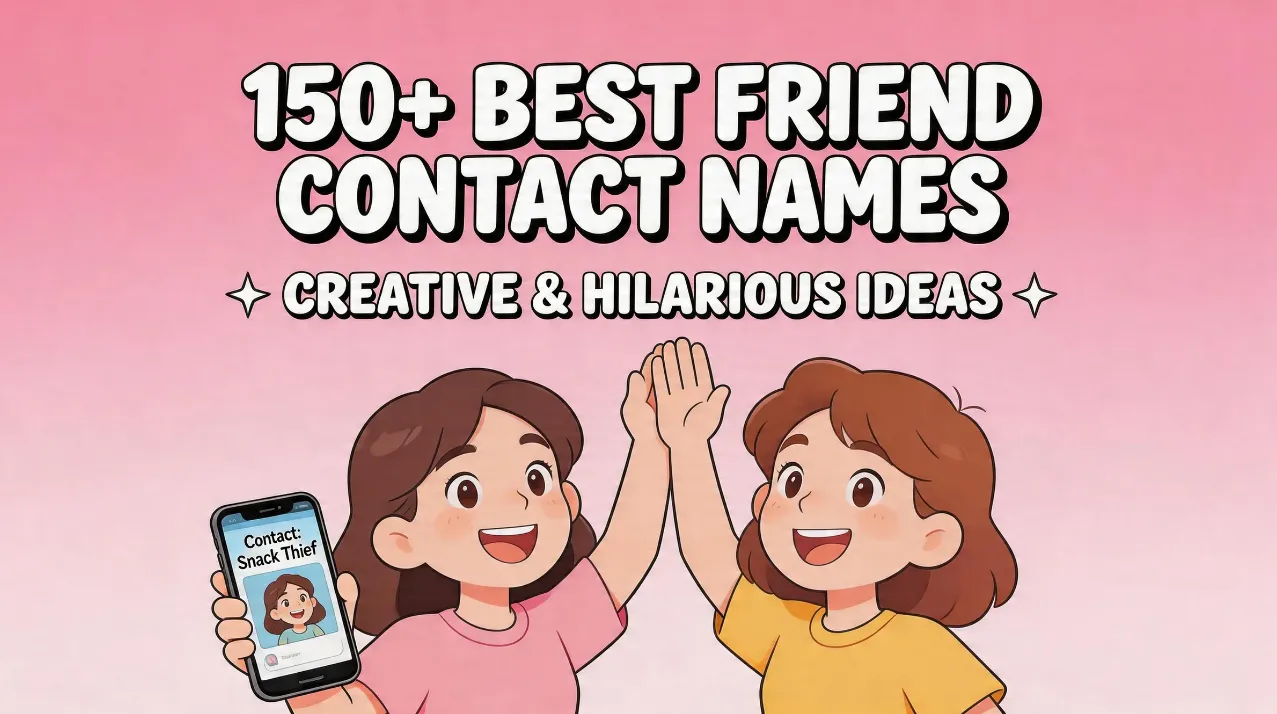150+ Contact Names for Best Friend (Creative & Hilarious Ideas)