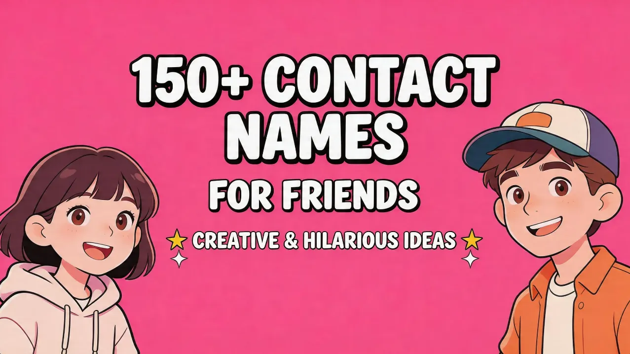150+ Contact Names for Friends (Creative & Hilarious Ideas)