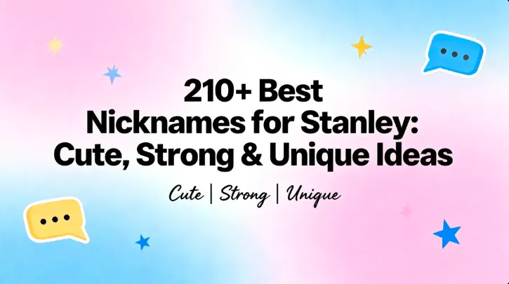 210+ Best Nicknames for Stanley Cute, Strong & Unique Ideas