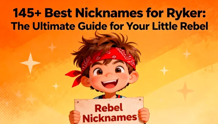 145+ Best Nicknames for Ryker The Ultimate Guide for Your Little Rebel