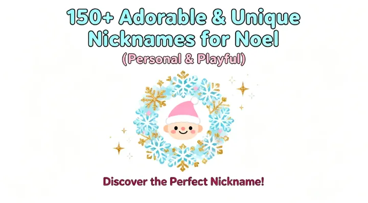 150+ Adorable & Unique Nicknames for Noel (Personal & Playful)