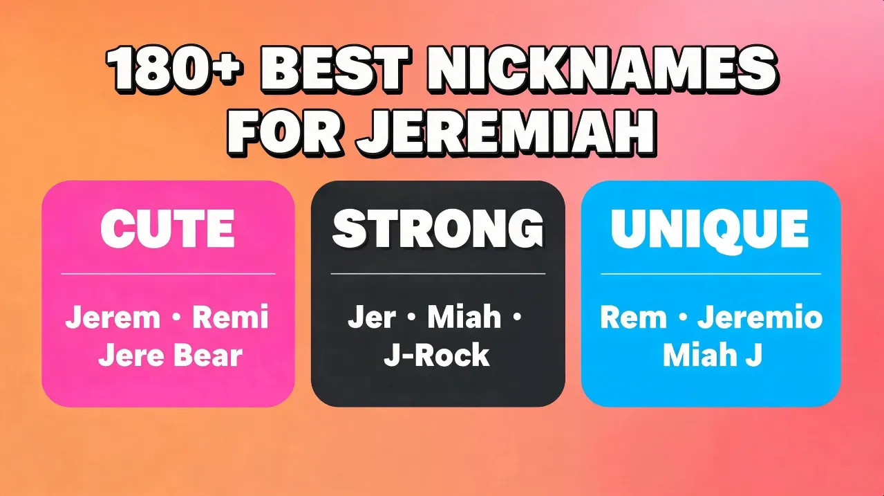 180+ Best Nicknames for Jeremiah Cute, Strong & Totally Unique