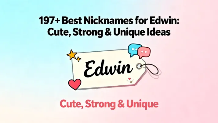 197+ Best Nicknames for Edwin Cute, Strong & Unique Ideas