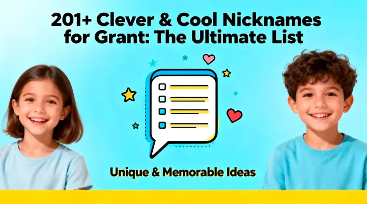 201+ Clever & Cool Nicknames for Grant The Ultimate List